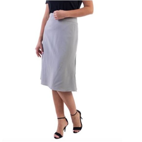 GIORGIO ARMANI, gray/tan skirt - size: 12 (Italy 48) - Picture 2 of 10